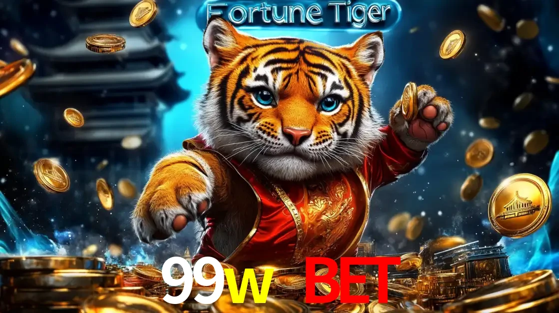 Imagem promocional do jogo de slot Fortune Tiger, com um tigre majestoso em traje tradicional cercado por uma fortuna em moedas de ouro, disponível agora no cassino 99w bet.
